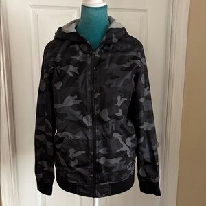 Old Navy Gray Camouflage Hoodie